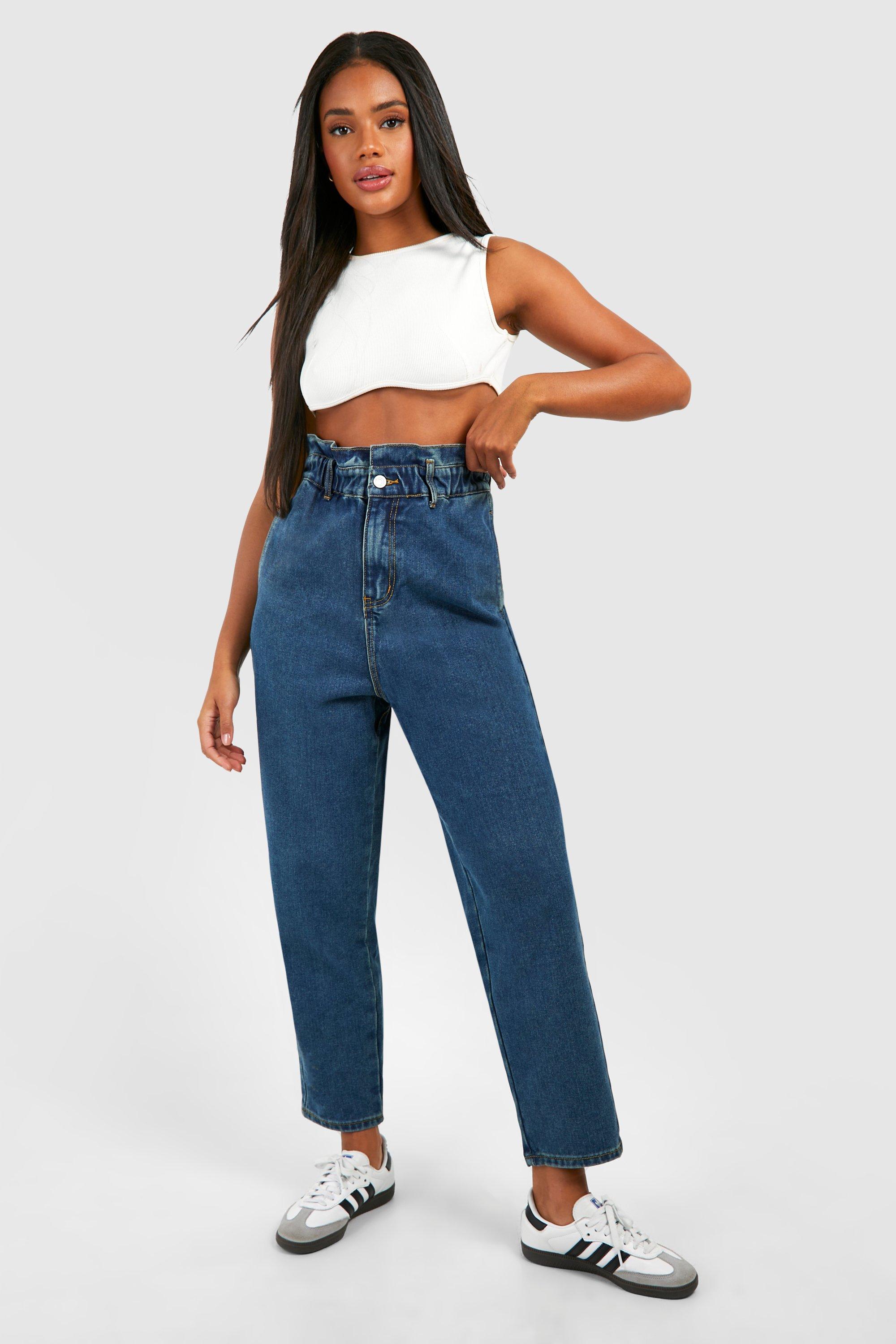 Jean cheap taille froncée